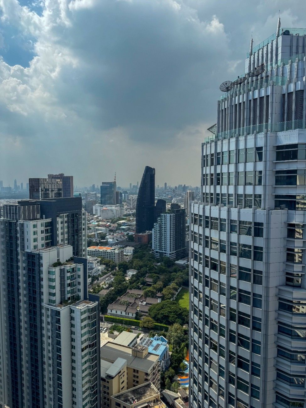 skyscrapers towering city center metropolis with big windows2