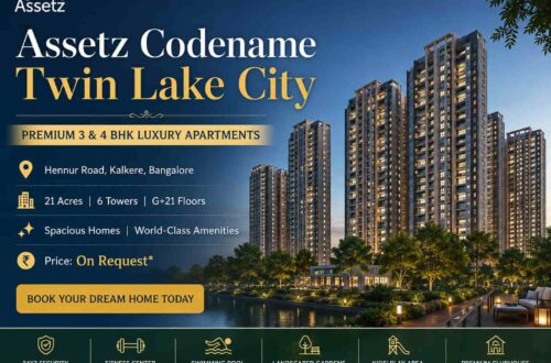 Assetz Codename Twin Lake City Hennur Road Bangalore | Price 4 Assetz Codename Twin Lake City 1