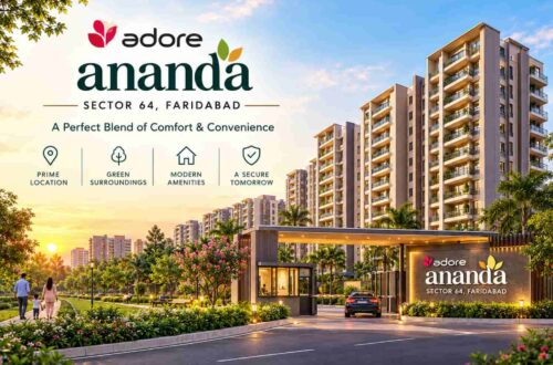 Adore Ananda Sector 64 Faridabad: 3 BHK at ₹54 Lakhs 3 Adore Ananda Sector 64 Faridabad